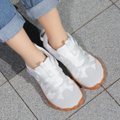 Image of UBFEN Kids Barefoot Shoes Zero Drop Wide Toe Box Sneakers for Boys Girls | Hook&Loop, Lightweight, Breathable, Suitable for Hiking, Walking, Tennis, Running, Daily Wear, Toddler, Little Kid, Big Kid