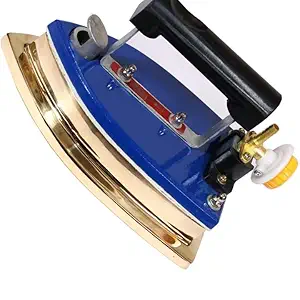 Meerut Brass Based Model LPG Gas Heavy Duty Laundry Iron Best for Laundry and dryclean use with pipe, regulator, controller, injector pin and stand (5.5 KG) New Version 2.O
