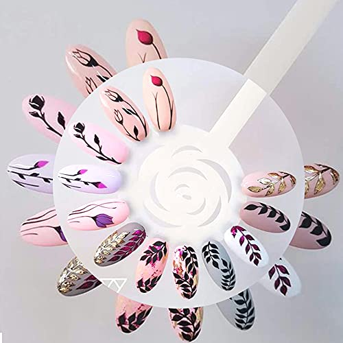 French Nail Art Stickers Decals 8Sheets Nail Art Supplies 3D Self-Adhesive Nail Art Decoration French Black And White Lace Retro Flower Vine Pattern Nail Accessories Classic Simple Diy Design #TOP2