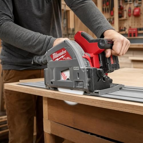 Milwaukee M18 FUEL 6 1/2 Inch Plunge Track Saw (Bare Tool) | Plunge Cut Track Saw (Tool-Only, Model 2831-20) - image 5