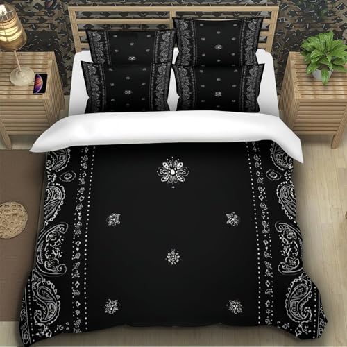 Housse de couette 3D hypoallergénique microfibre douce fermeture éclair résistante - 5