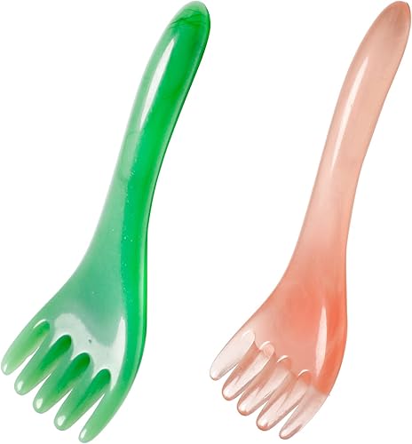 Audoloku Masajeador de cabeza para el cuero cabelludo, 2 unidades, para relajar el estrés, con garra de dedo, para estimular el crecimiento del