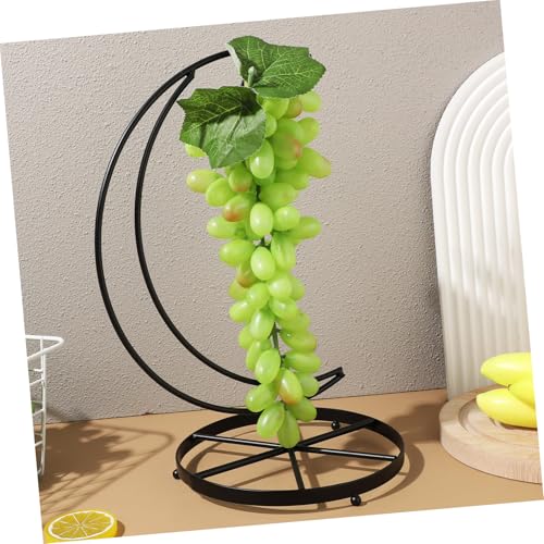 TOYANDONA Compact Metal Banana Hanger Stand with Ornament Hook for Kitchen Storage Space-saving Fruit Display Rack for Countertops Clean Iron Fruit Stand with Unique Aesthetic and - Image 6
