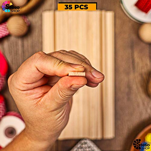Wooden Craft Sticks Premium Quality - Hardwood Paint Stir Sticks - Wood Paint Sticks For Crafts - Popsicle Craft Wood Strips - Worked Perfect And Great… #TOP3