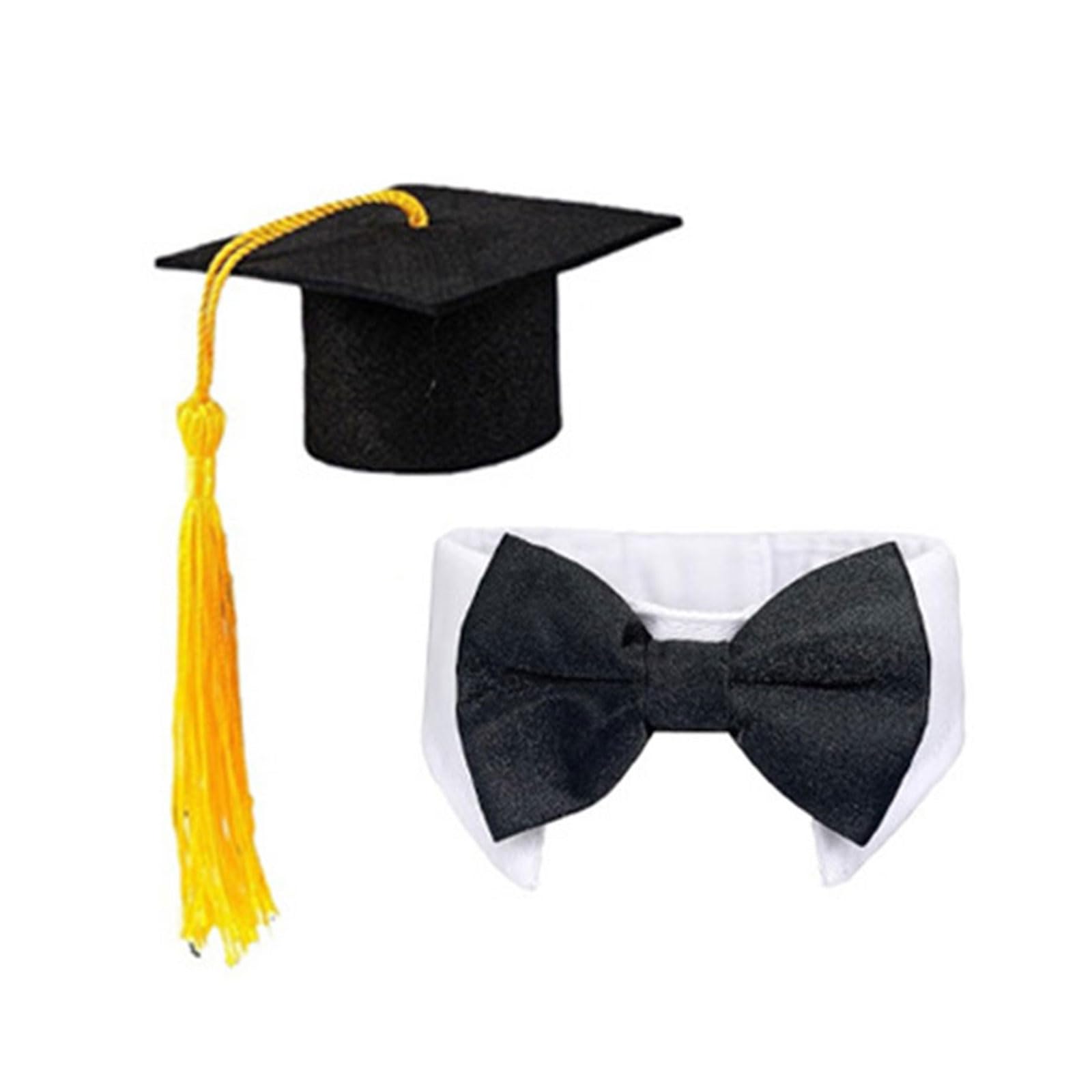 Kaeltsyn Outfit for 23Inch Geese with Cap Bowtie Outdoor Yard Decor Graduation Porch Geese Outfit