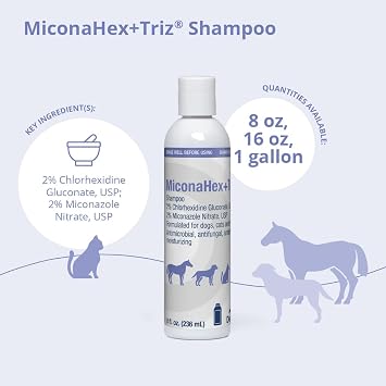 MiconaHex+Triz Shampoo for Dogs, Cats and Horses, 8 oz
