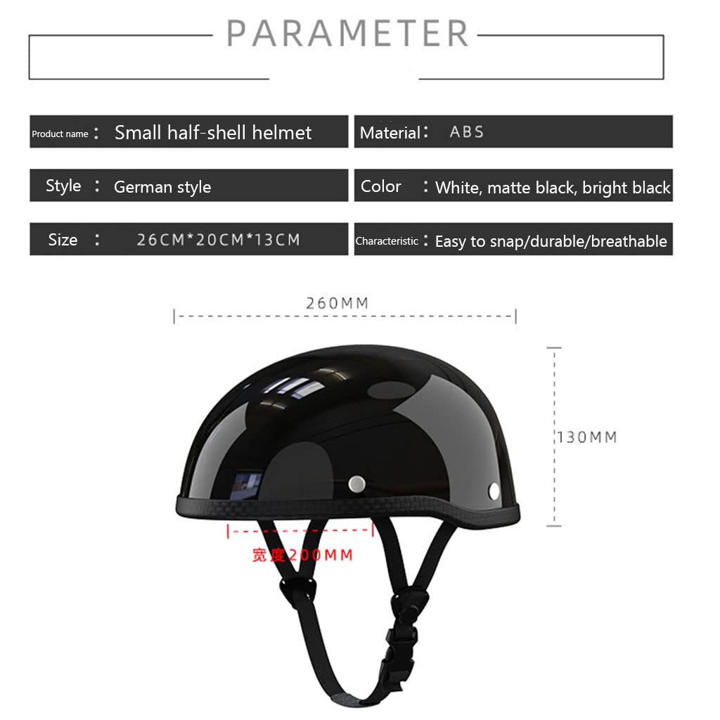 best bike helmet for small head Ultra-Thin Low Profile Motorcycle Half-Shell Helmets Electric Unisex Cool Beanie Helmet-Men Women Retro Modified Motorcycle Helmet Moped Cruiser Chopper DOT Approved-A|54-62CM : Automotive A photograph showing the What Our Gearhead Experts Size:60+5L  (Standard) saltwater jigging