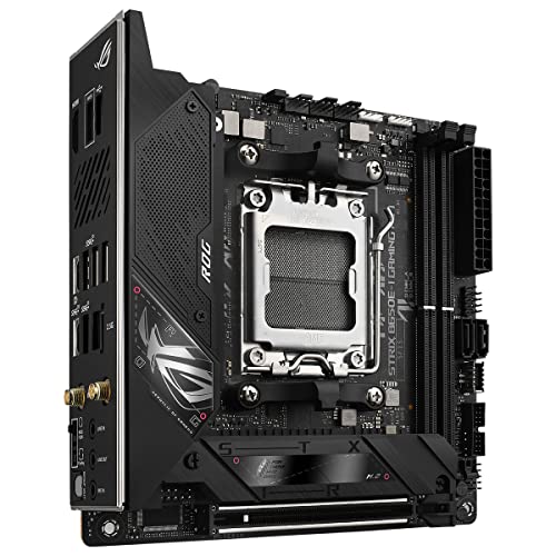 Image of ASUS ROG Strix B650E-I Gaming WiFi Motherboard Socket AMD AM5 | Ryzen 7000, Mini-ITX, DDR5 Memory, 10+2 Power Stages, USB 3.2 Gen 2 Type-C, PCIe 5.0, Q-Release, WiFi 6E, Aura Sync