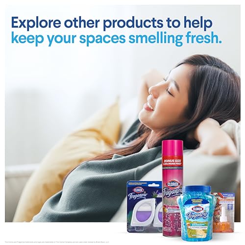 clorox fraganzia deodorizing balls lavender with eucalyptus scent - battery free air refresher odor eliminators for shoes gym bag closet locker hamper and drawer odor deodorizers 6 count