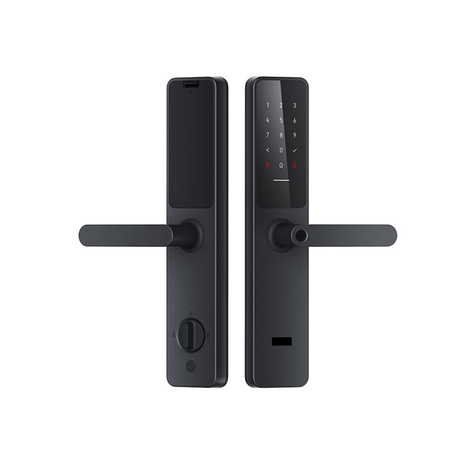 HOSKEL Intelligent door lock Compatible With Aqara Smart Door Lock A100 Pro Zigbee Bluetooth 5.0 Apple Homekey Unlock Fingerprint Unlock Works With Apple Homekit Aqara Home Fitting for lock ( Color : 40-80mm