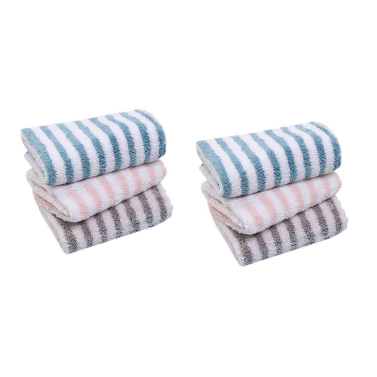 Toalla de cocina de coral Mobestech superabsorbente y de secado rápido para vajilla, 6 piezas