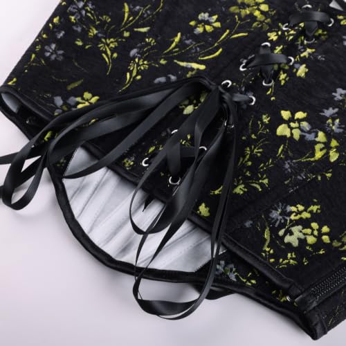 Image of Scarlet Darkness Corset Tops for Women Renaissance Floral Bustier Tops
