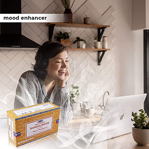 Satya Nag Champa Sandalwood Incense Sticks - Box 12 Packs #TOP3