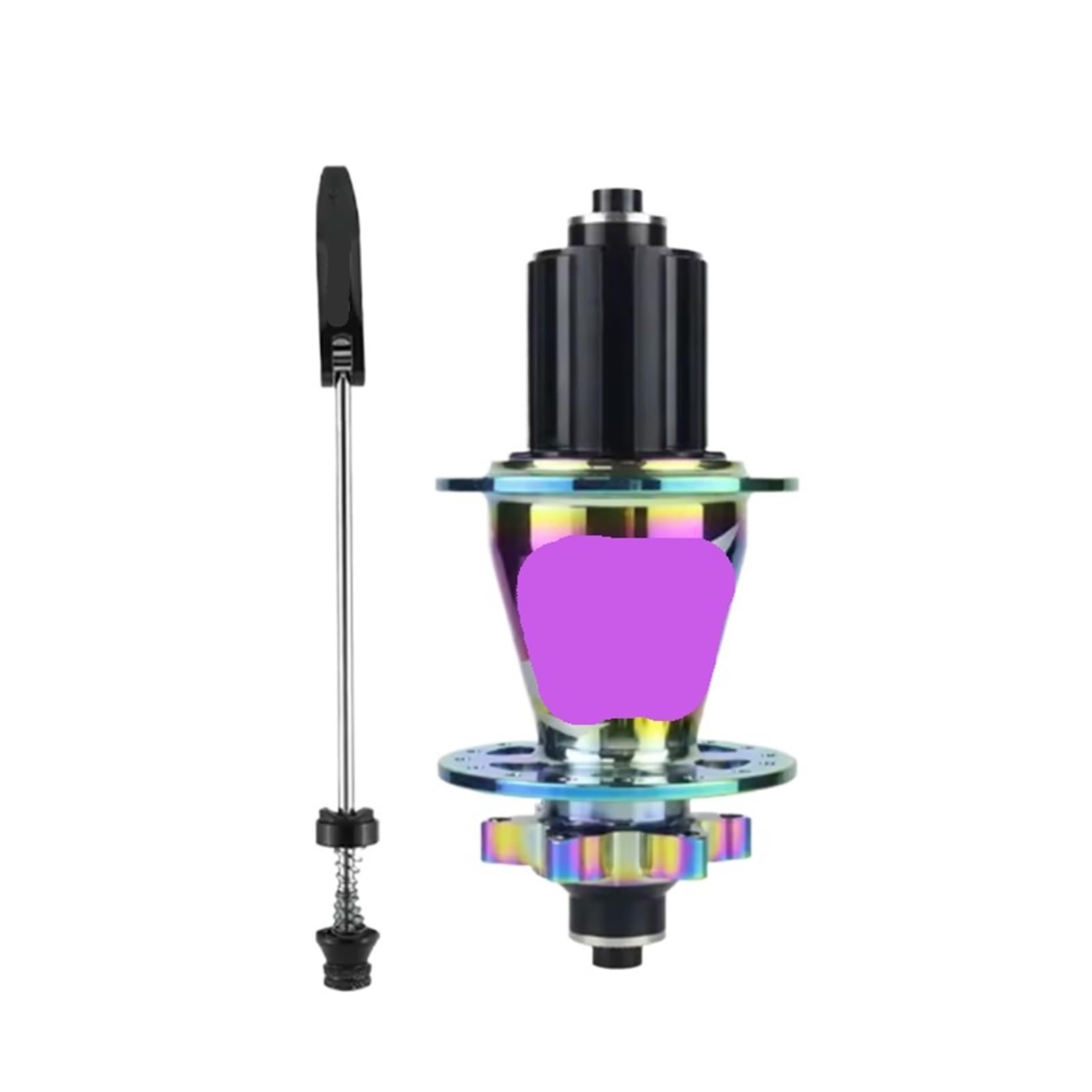 Mozzo ruota for bicicletta 32H con 12 nottolini 5 cuscinetti Tamburo freno a disco multiplo