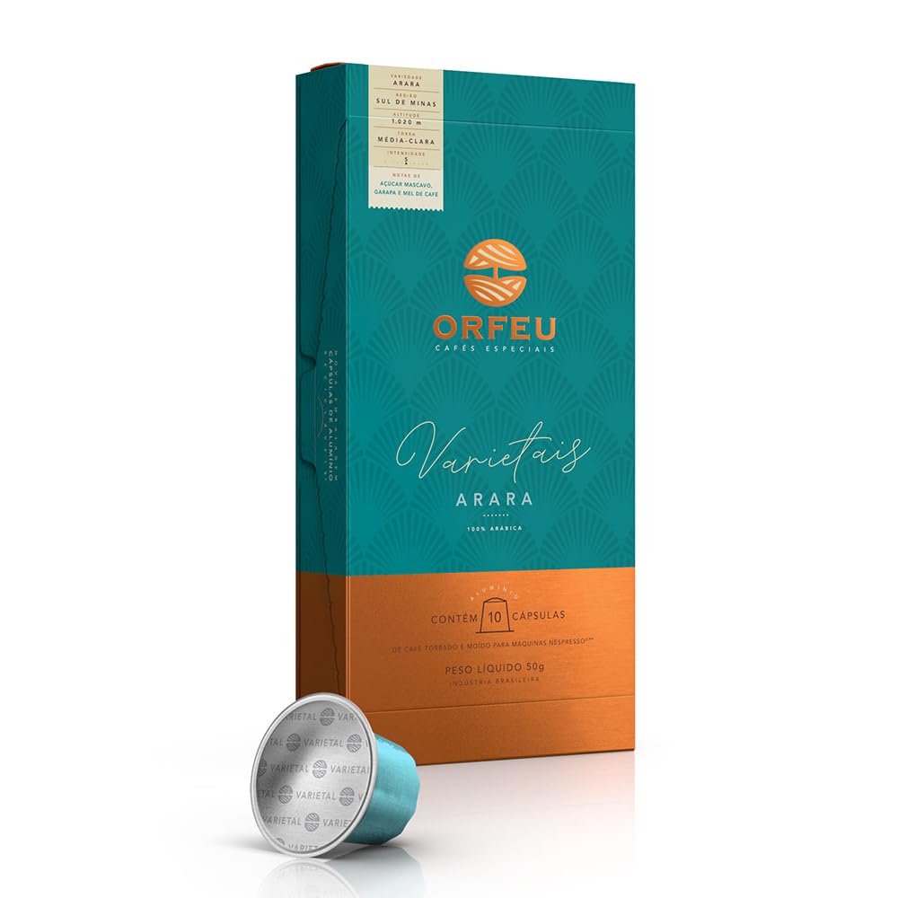 Cápsulas de Café Arara Orfeu, Compatíveis com Nespresso, Contem 10