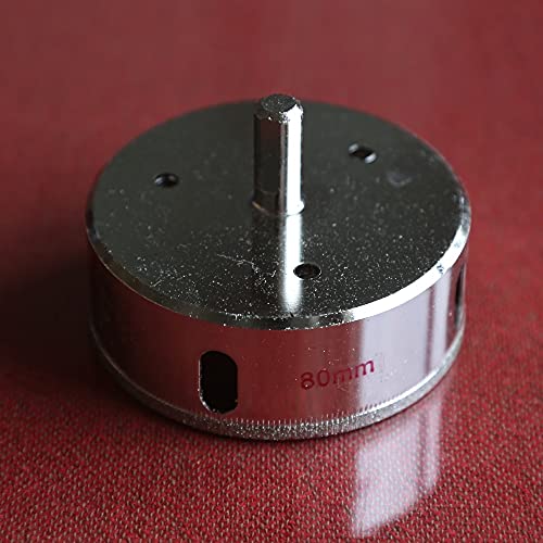Broca diamantada para vidrio y cerámica 80 mm miniatura 1