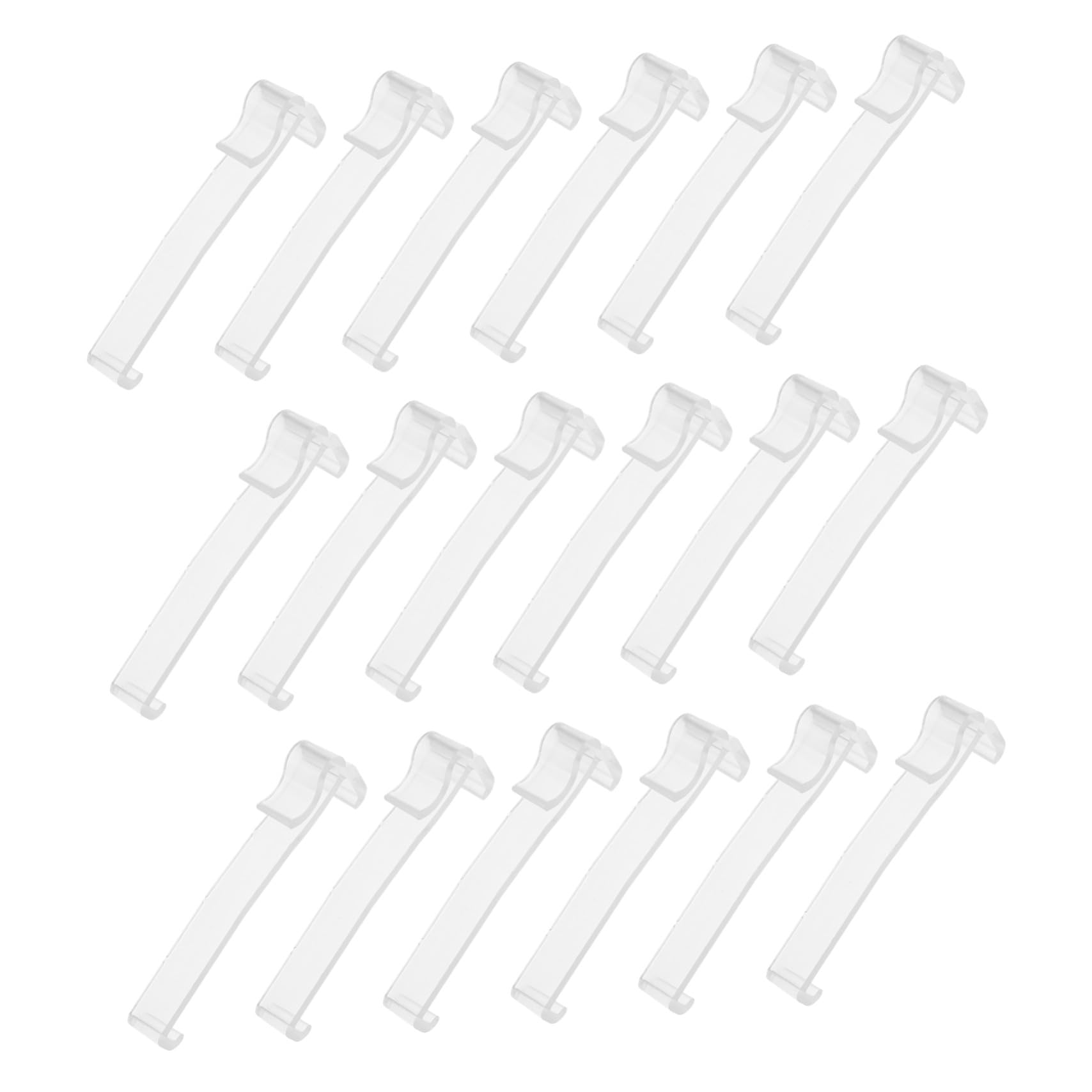 Clips para persianas verticales de plástico duradero, sujeción invisible y resistente 1