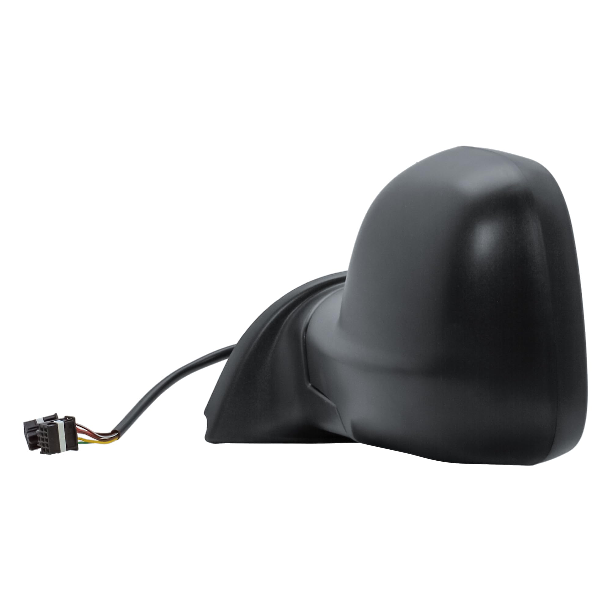 Espejo retrovisor exterior manualmente plegable, lado del conductor, eléctrico y calefactable, mate negro para Citroën Berlingo, Peugeot Partner, Opel Combo, Toyota ProAce City 16-24, Fiat Doblo