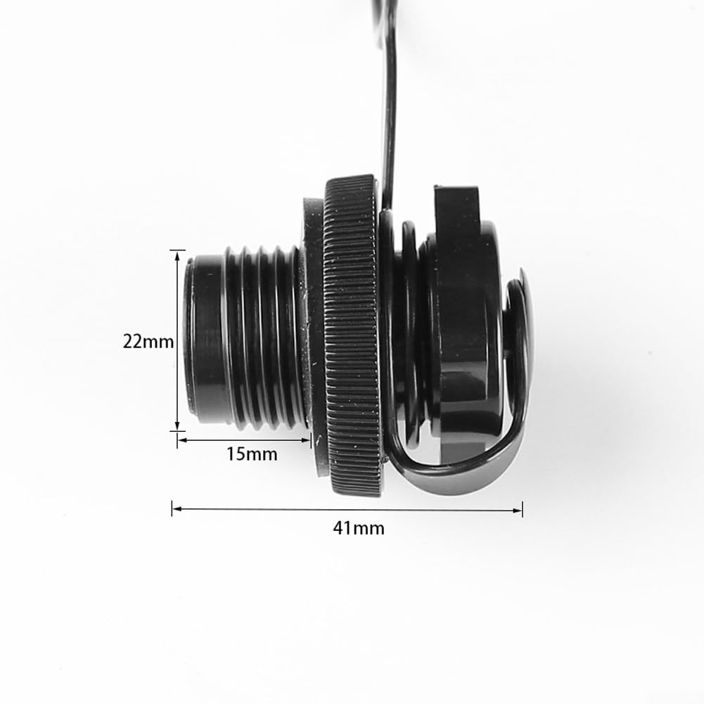Luftventil-Düsenkappe für aufblasbare Matratzen und Boote, auslaufsicher, Gewinde-Design (1 Stück)