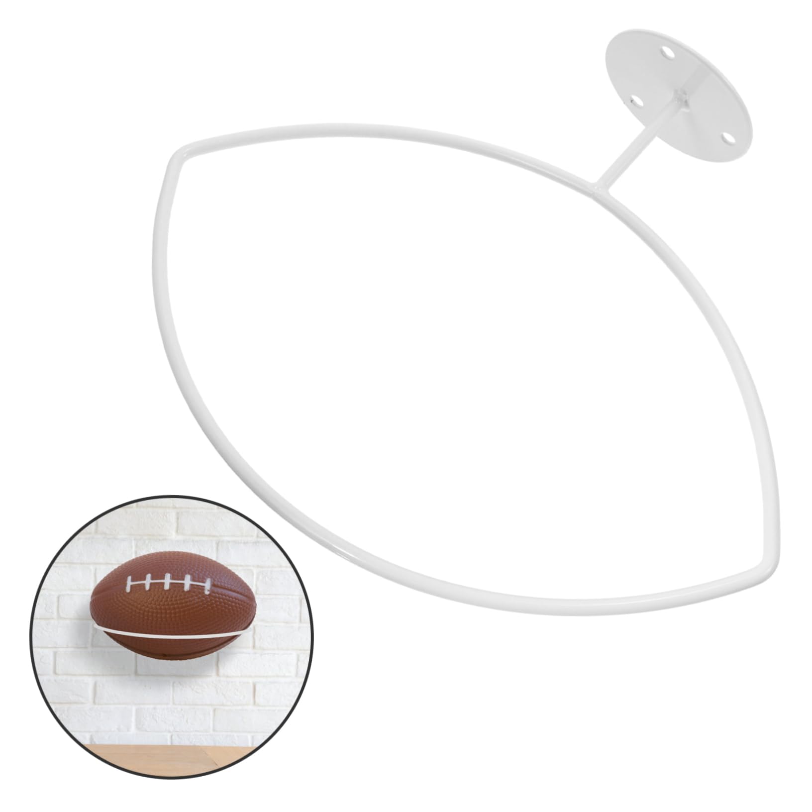 Toddmomy Puesto de Futbol Grillo Deportes pepinillo fútbol peana Monitor canastas Baloncesto Estante de Almacenamiento de Rugby Soportes para de Rugby Hierro Forjado