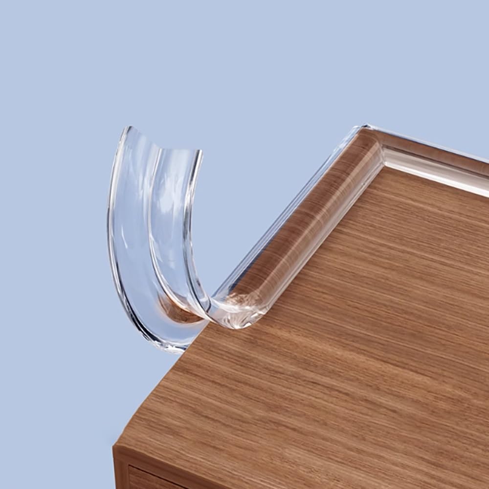 Silikon-Kantenschutzstreifen, Proofing Corner Guard Bumper Strip, transparent, selbstklebend, mehrere Größen(10m x 10mm)