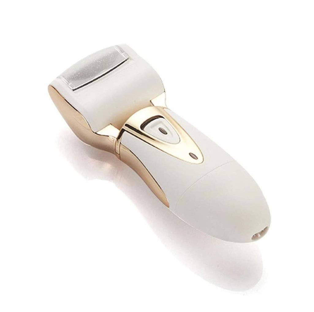Removedor de callos eléctrico Lima de pie recargable Removedor de piel dura Herramientas de pedicura Kit de callos electrónico para talones agrietados y piel muerta, Púrpura (Color : Gold) (Gold)