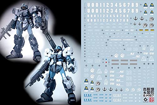 蛍光!! HG RG MG PG RE HiRM ガンダム ガンプラ ディテールアップ用水転写式デカール (MG 1/100 RGM-96X ジェスタ & ジェスタ・キャノン用)