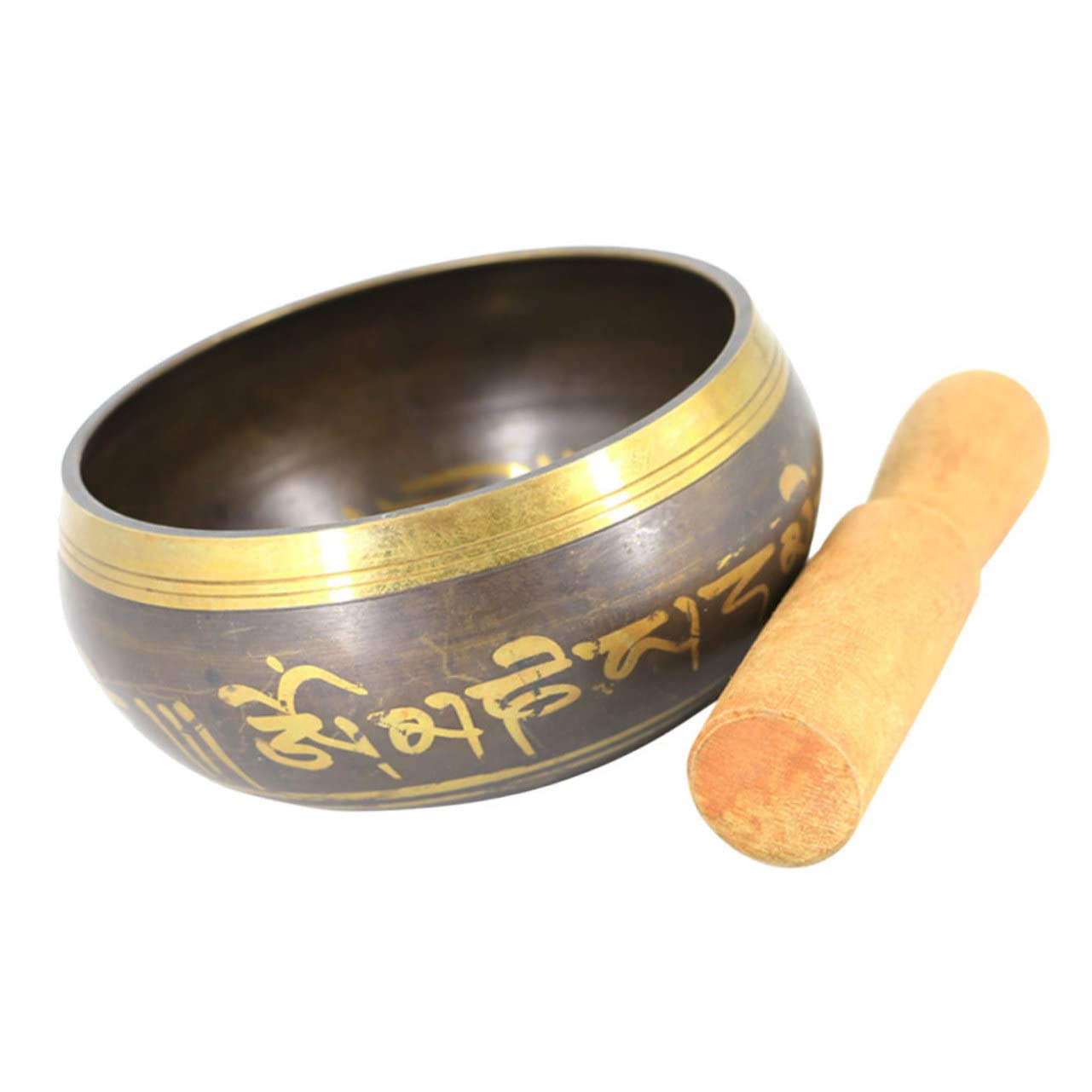 Toddmomy 1 Set Singing Bowl for Meditation and Yoga with Mallet for Relaxation and Home Decor for Altar and Portable Use