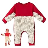 Baby at Work Mop Outfit, Cute Baby Mop Outfit, Onesie, Long Sleeve Romper for Crawling (85cm)