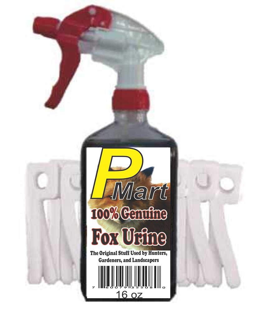The Pee Mart - Fox Urine Scent Tag Combo 16 oz E-Z Trigger Spray- Full Strength!