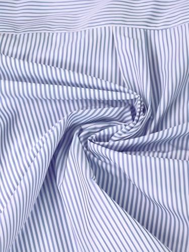Image of Women Striped Shirt,Oversized Cotton Shirt for Women,Long Sleeve Shirt 12.
