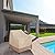ProHome Direct Patio Chair Cover, Heavy Duty Waterproof Outdoor Deep Seat Cover, All Weather Protect Lawn Patio Furniture Cover, 2 Pack, Medium-38inch, Beige & Brown