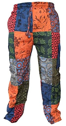 Gheri Pantalones cargo de algodón ligero con estampado de cachemira, para hombre | Ya disponible en tu tienda friki favorita! En mundofriki.es!