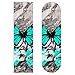 opleicx Lot de 2 autocollants pour skateboard, planche à roulettes, cadeaux décoratifs pour adolescents, filles, garçons, enfants, pour ordinateur portable, valise, planche à roulettes