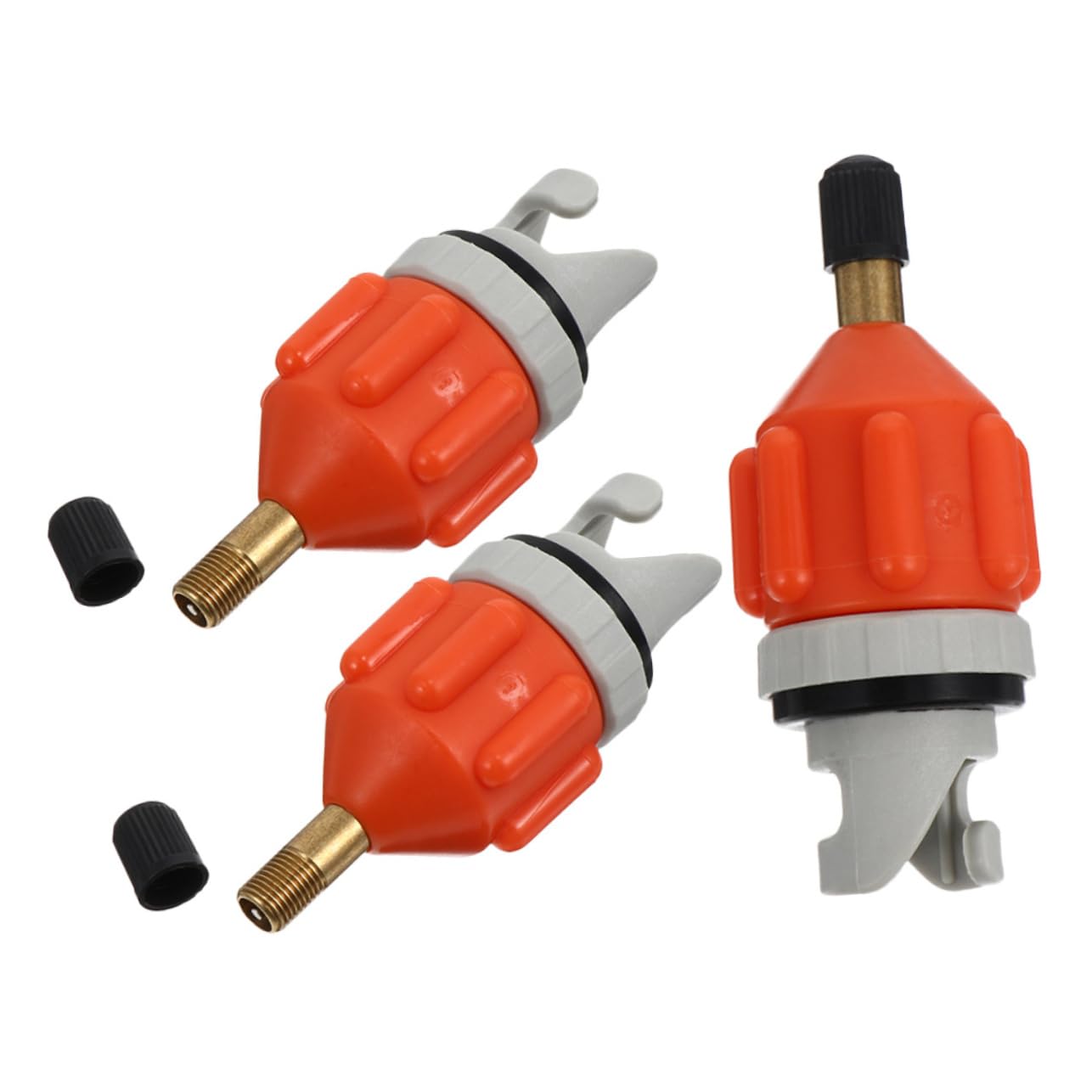 ibasenice Adattatore Ugello Gas Ugelli Adattatore Valvola Pompa dell'Aria Air Pump Pompa Ad Aria Adattatore Pompa Gonfiabile Adattatore Pompa Kayak Gomma da Cancellare Rosso