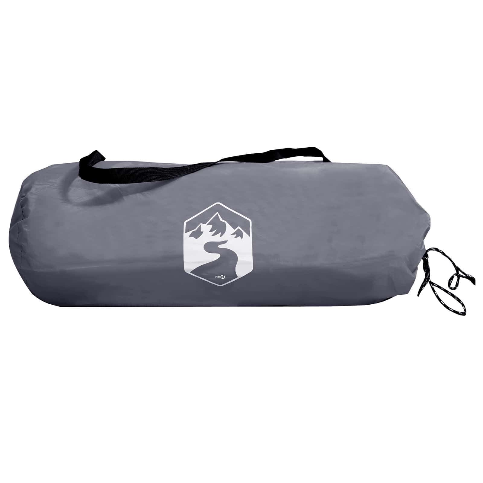 Camping-Tarp mit Netzwänden aus 185T Polyester PU, 340 x 260 x 220 cm für Camping, Wanderung, Festival, Strand, wasserdicht und UVschutz, mit Moskitonetz