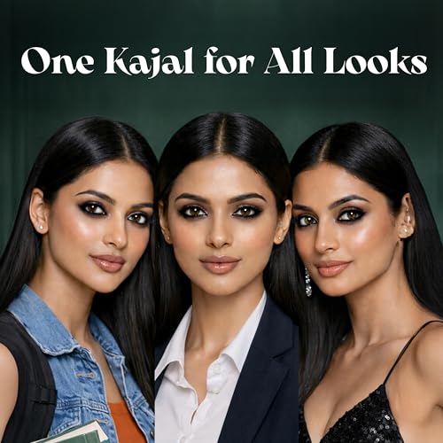 Image of K-VEDA Herbal Ayurvedic Kohl Liner | Smudge-Proof Kajal with Almond Oil & Vitamin E | 12Hr Long-Lasting, Waterproof, Natural Eye Makeup | Safe, Chemical-Free, Made in India
