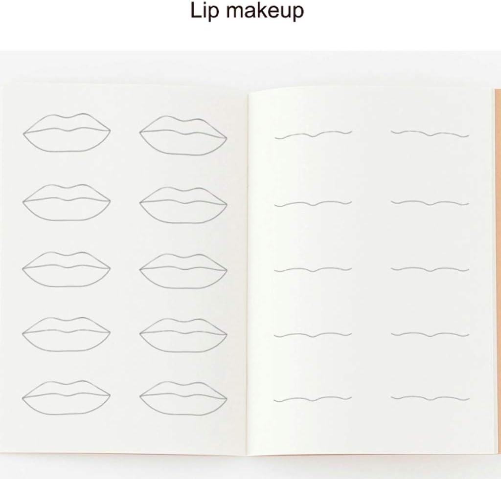 Amazon Co Jp Facechart紙化粧ブックプロのメイクアップアーティストの練習テンプレートは ブックルーズリーフを描くメイク技術a4を改善します サイズ Eye Makeup 文房具 オフィス用品
