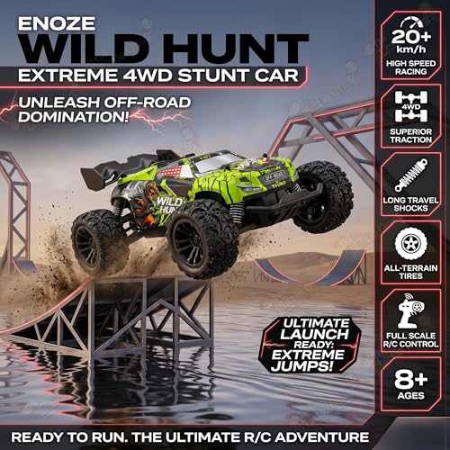 Image of The Little Ones RC Car - RC 4x4 Wheel 20 KPH Off-Road Truck Drive High-Speed Double Sided 2.4GHz Remote Control Drift Stunt Cars 360 Rotation Toys for Kids & Adults [Scale 1:20][DIRTKING]