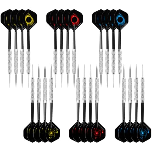 Image of Accmor Metal Tip Darts, Steel Tip Darts, 14 Grams Professional Metal Darts, Darts Metal Tip Set, Metal Darts for Dartboard