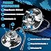 Detroit Axle - 2 Front Wheel Bearing Hubs for Chrysler Town & Country 2008-2016 Dodge Grand Caravan 2008-2020, Ram C/V 2012-2015, VW Routan 2009 2010 2011 2012 2013 2014