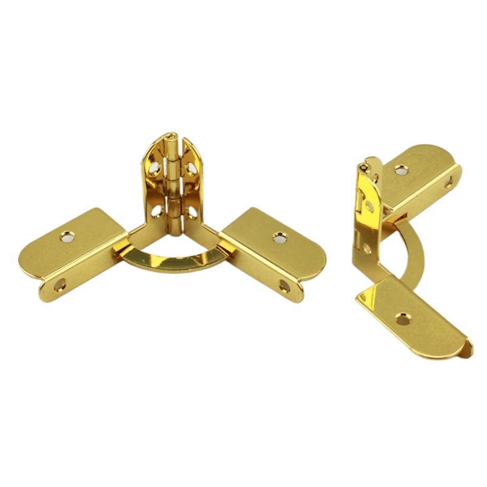 10pcs 40mm*53mm Furniture Wooden Box Hinges(Golden)