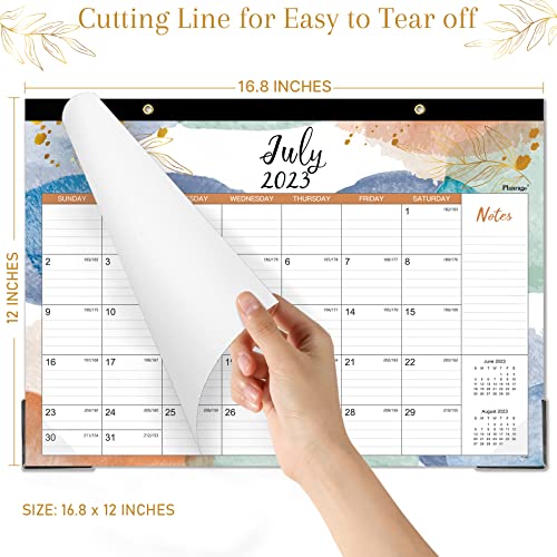 Desk Calendar 2023-2024 - 2023-2024 Desk Calendar, Jul 2023 - Dec 2024, 16.8" X 12", 18 Months Large Monthly Desk Calendar With To-Do List & Notes, Corner Protectors, Large Blocks, Perfect For Planning #TOP6