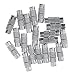 dovewill 20pcs Plata – Cierre para collares y pulseras joyas haciendo de tornillo Fit 0,8 mm Cable