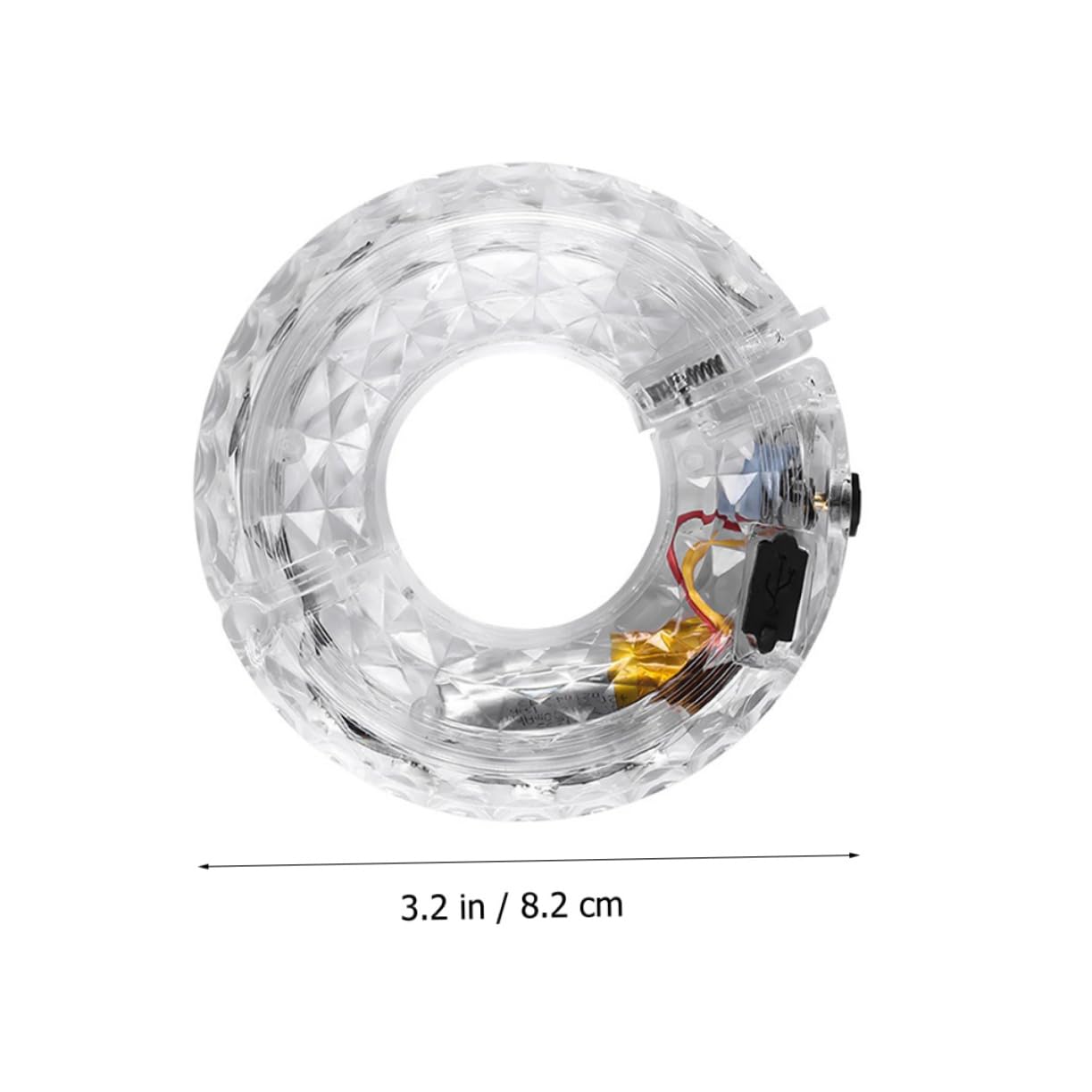 HEMOTON 3 Pièces Curseur Flash Intelligent décoration Lumineuse de vélo Feux de vélo éclairage de vélo décoratif lumières LED vélo Feux de Roue de vélo d'équitation Plastique Blanche