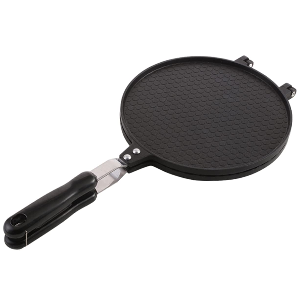 Kompakter Omelett Maker aus Aluminium, Doppelseitig, Schwarz