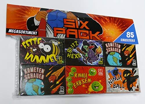 Preisvergleich Produktbild STARTRADE Feuerwerk Six Pack Jugendfeuerwerk 85 Einzelteile