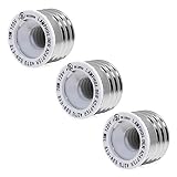 Glo-shine UL-listed 3Pack E26 to E12 Adapter Reducer- Converts E12 CandelabraBase light bulb to E26