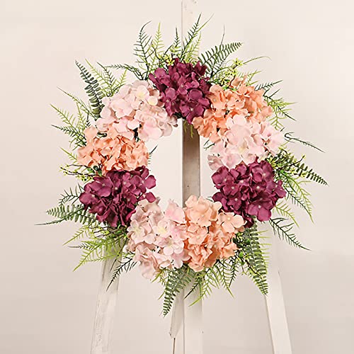 Couronne de porte d'entrée d'automne durable contre le flétrissement taille unique