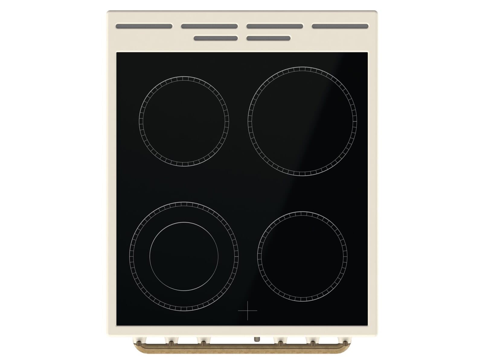 Gorenje Classico GECS 5B70CLI Electric Cooker with Ceramic Hob / Retro Design / 50 cm / 70 Litres / Gentle Close / Fast Heating / AirFry / ExtraSteam / Pizza Mode / AquaClean